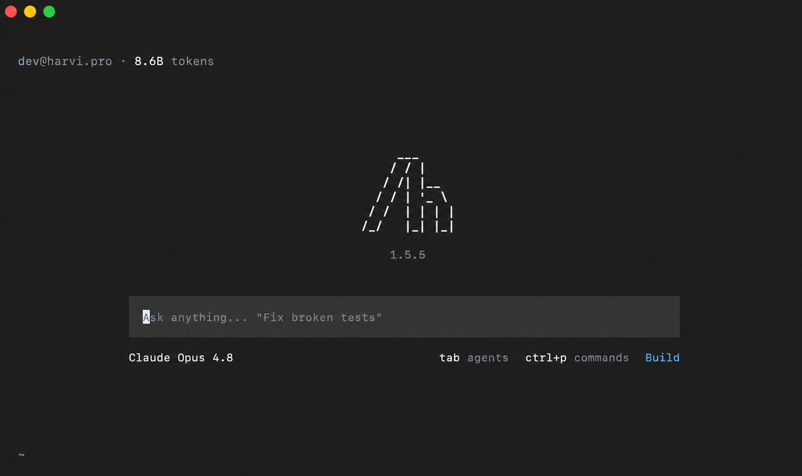 Harvi Code: версия для терминала